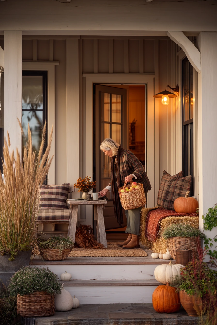 4. Fall Decor With Real Life Clutter