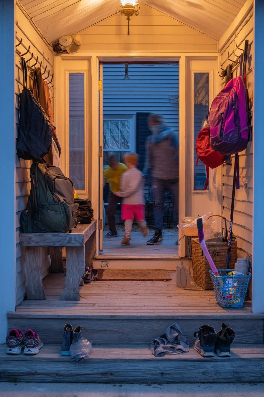 9. After-School Landing Spot Porch