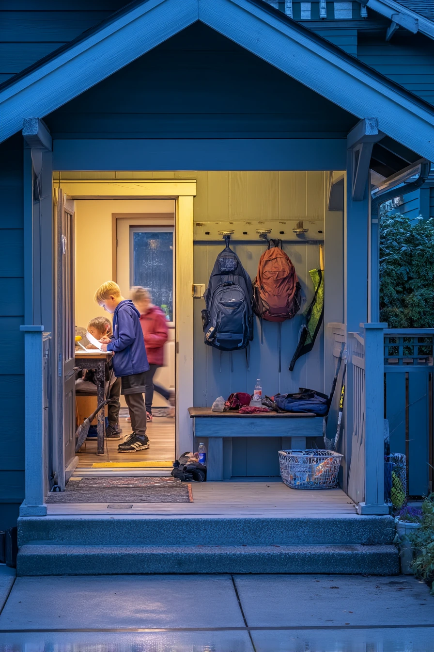 9. After-School Landing Spot Porch