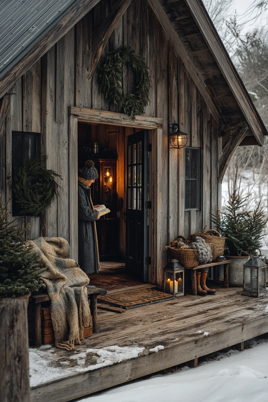10. Cozy Winter Porch Moment