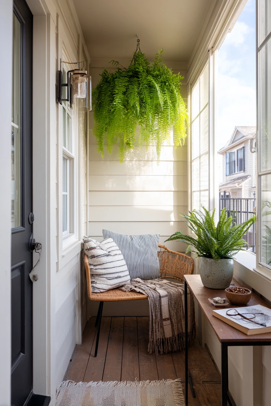 3. Small Porch Seating Nook