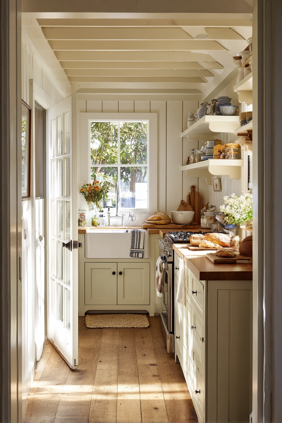 Effortless Cottage Open Kitchen
