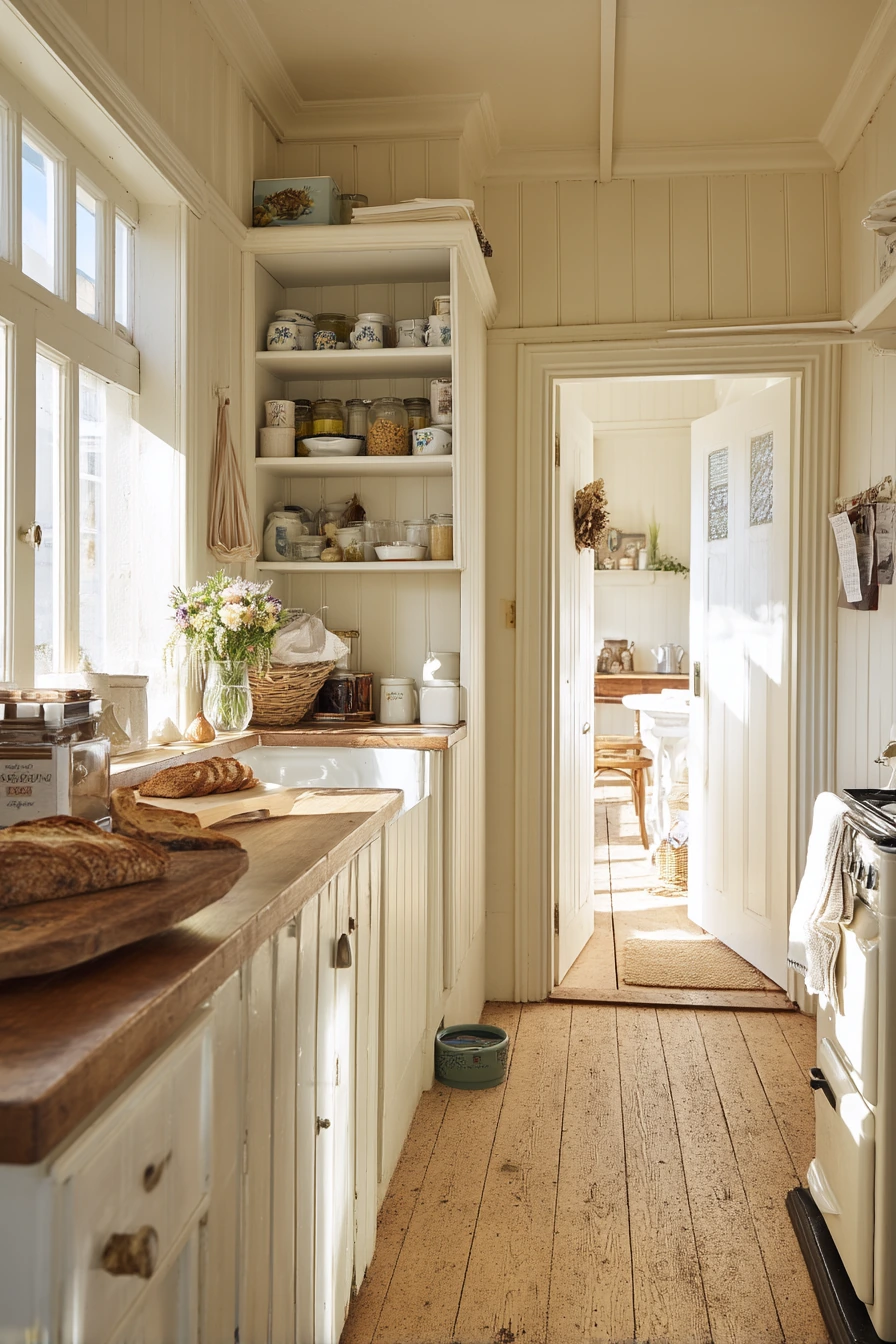 Effortless Cottage Open Kitchen