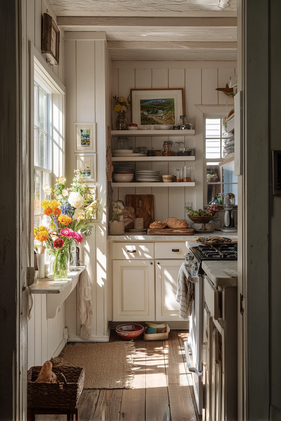 Effortless Cottage Open Kitchen