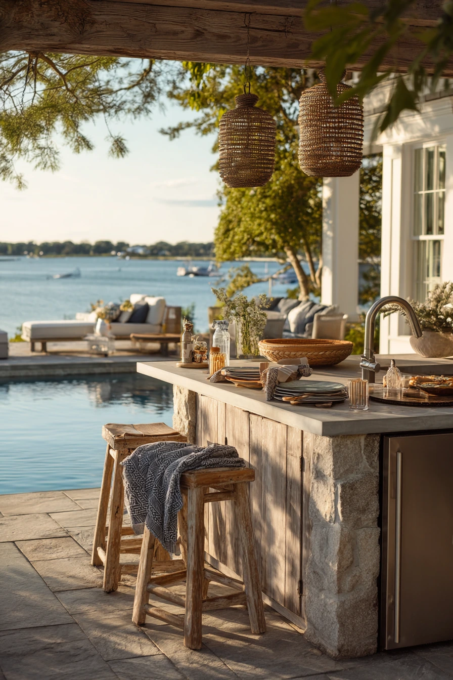 Weekend Entertainer’s Poolside Kitchen