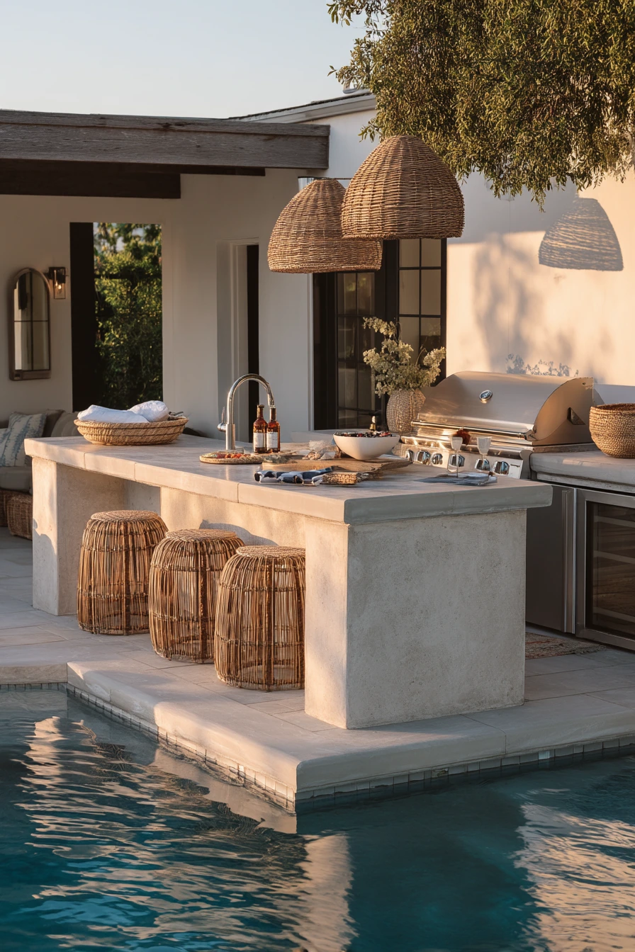 Weekend Entertainer’s Poolside Kitchen