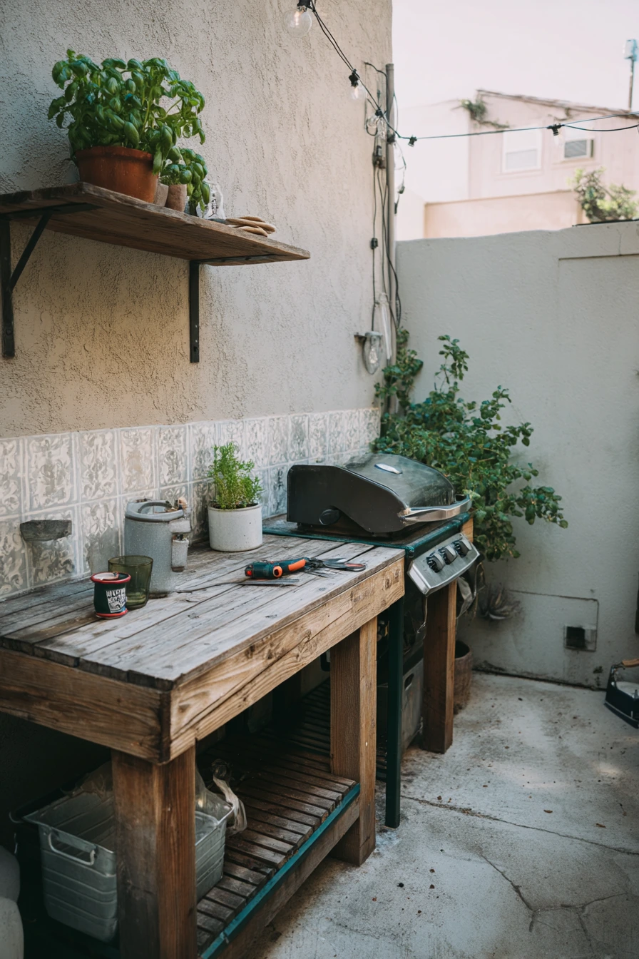 Budget-Friendly DIY Courtyard Cook Zone