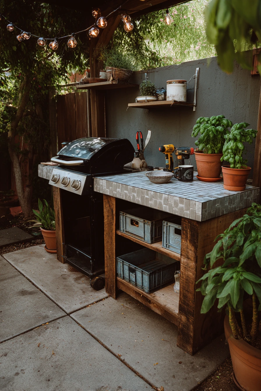 Budget-Friendly DIY Courtyard Cook Zone