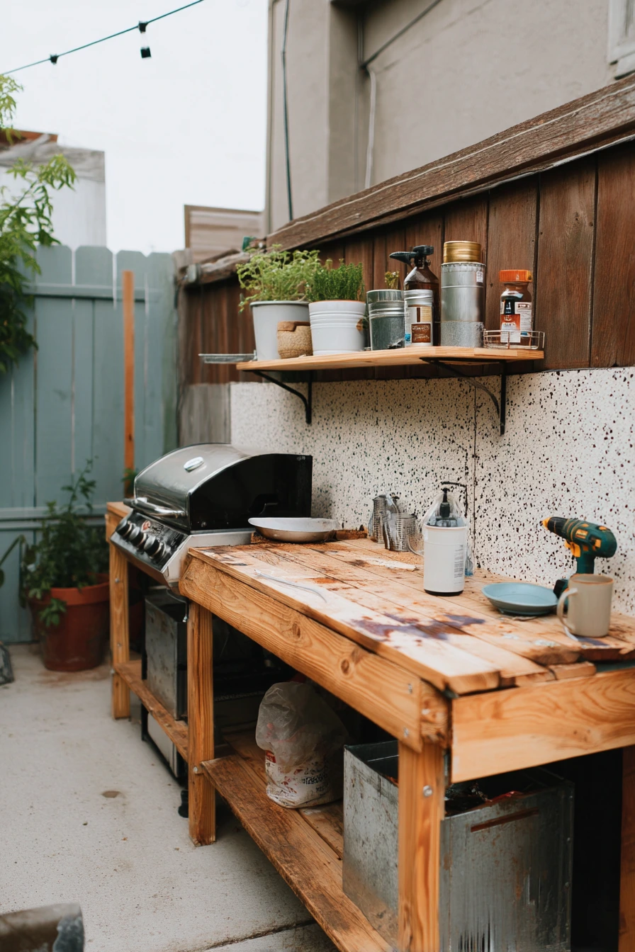 Budget-Friendly DIY Courtyard Cook Zone