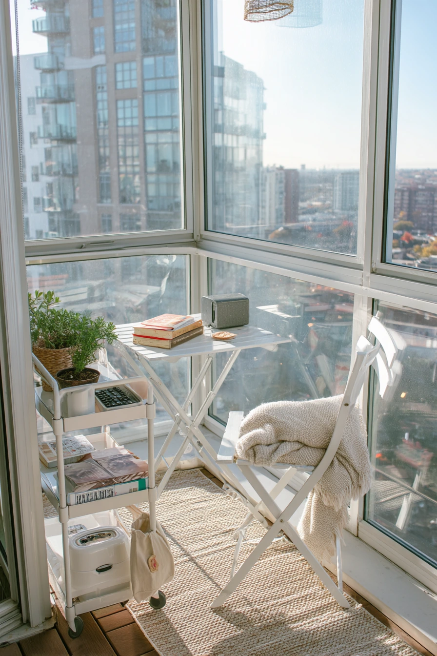 Renter-Friendly Balcony Grill Nook