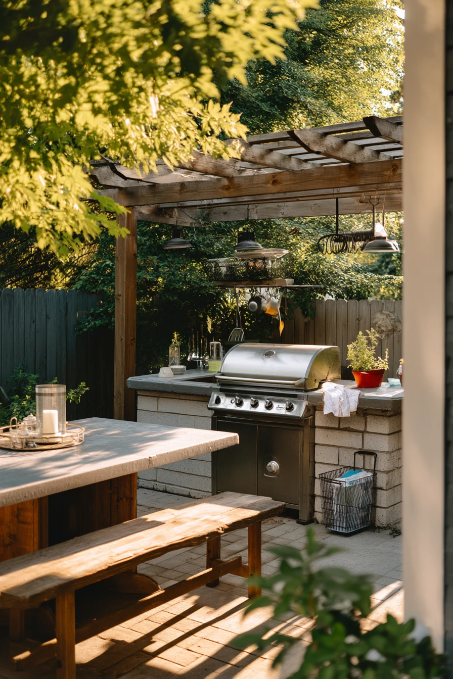 Family-Ready Backyard Grill Station