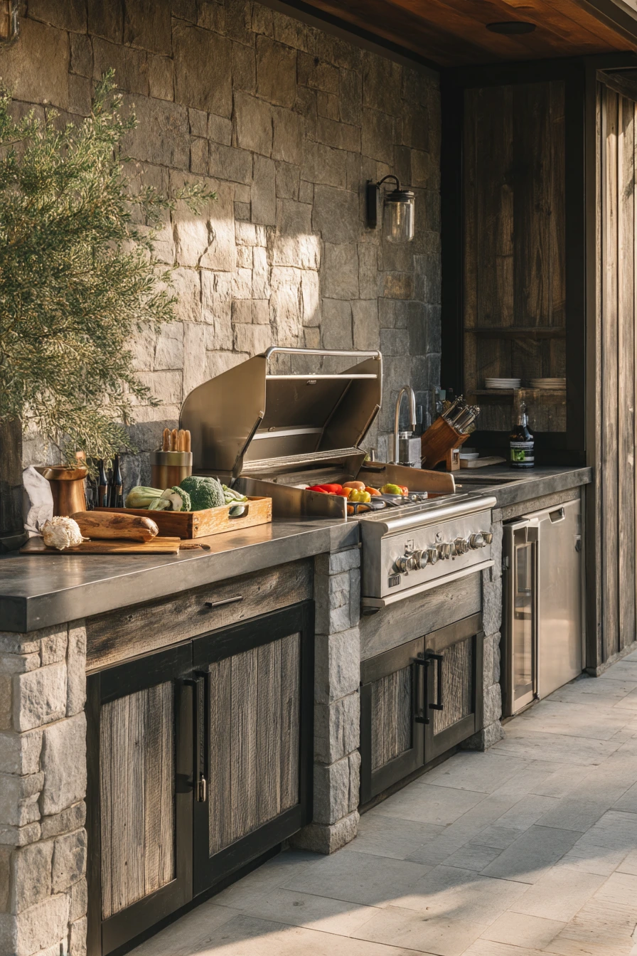 High-Function Chef’s Outdoor Cooking Zone