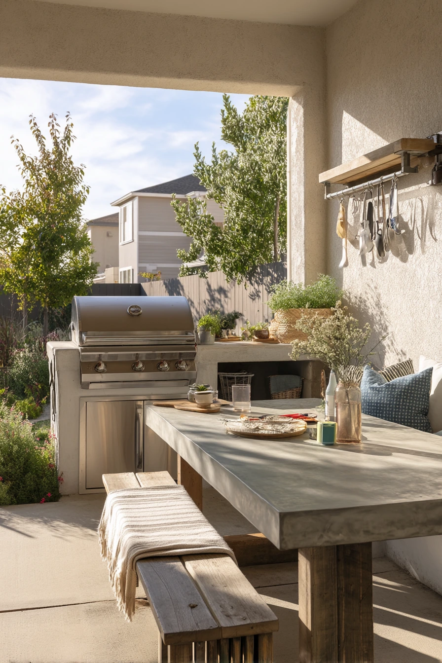 Family-Ready Backyard Grill Station