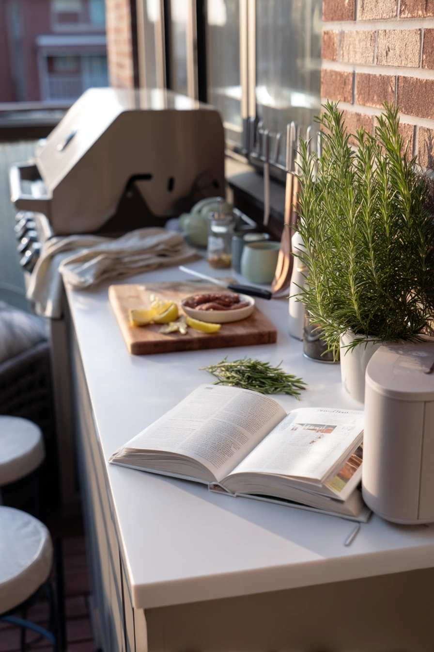 Compact Patio Kitchen for Small Space Living