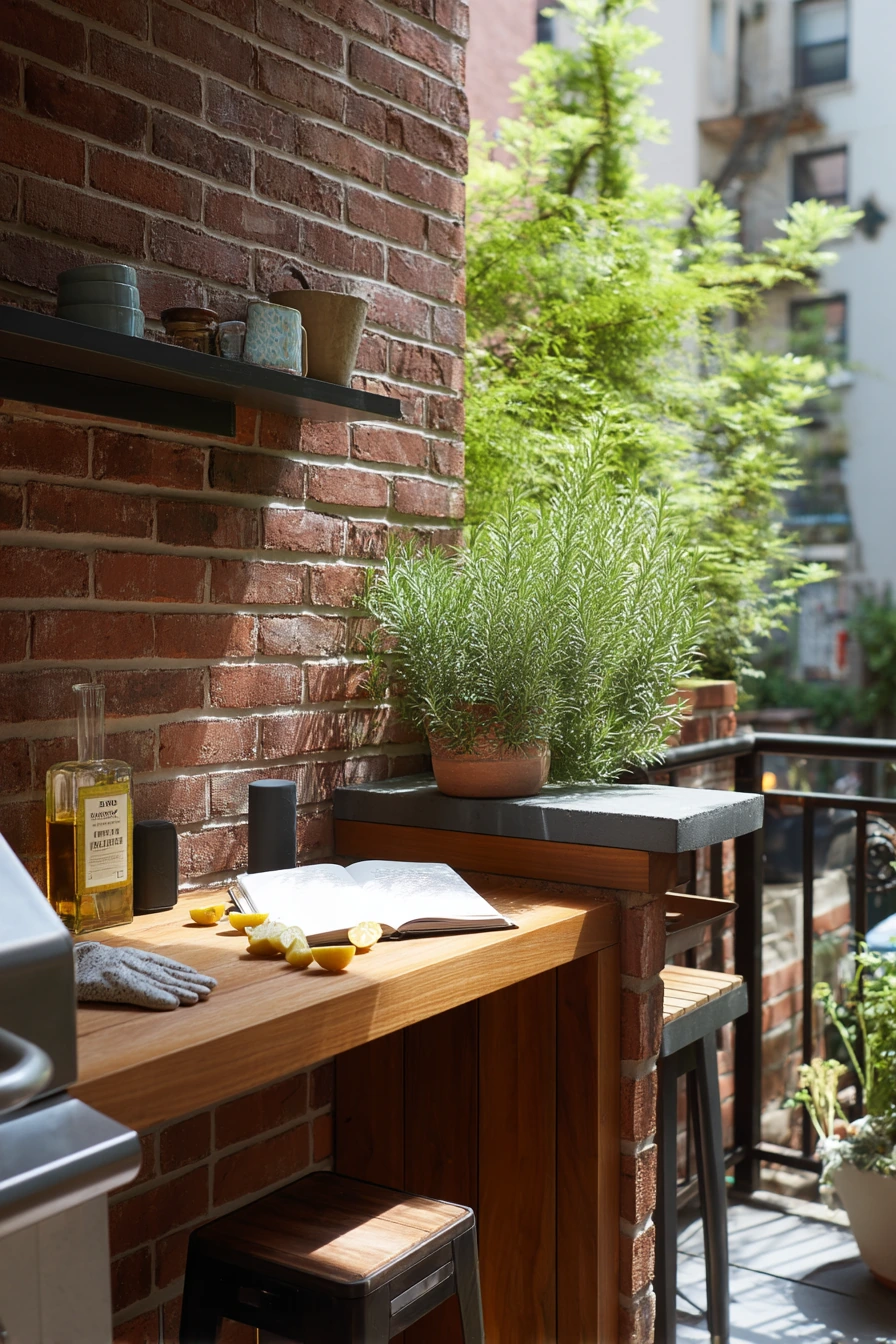 Compact Patio Kitchen for Small Space Living