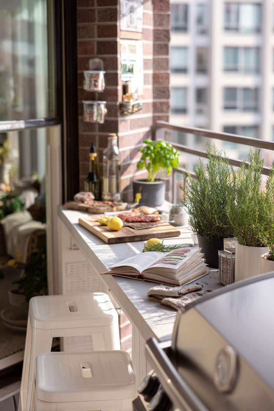 Compact Patio Kitchen for Small Space Living