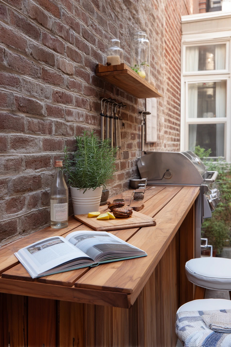 Compact Patio Kitchen for Small Space Living