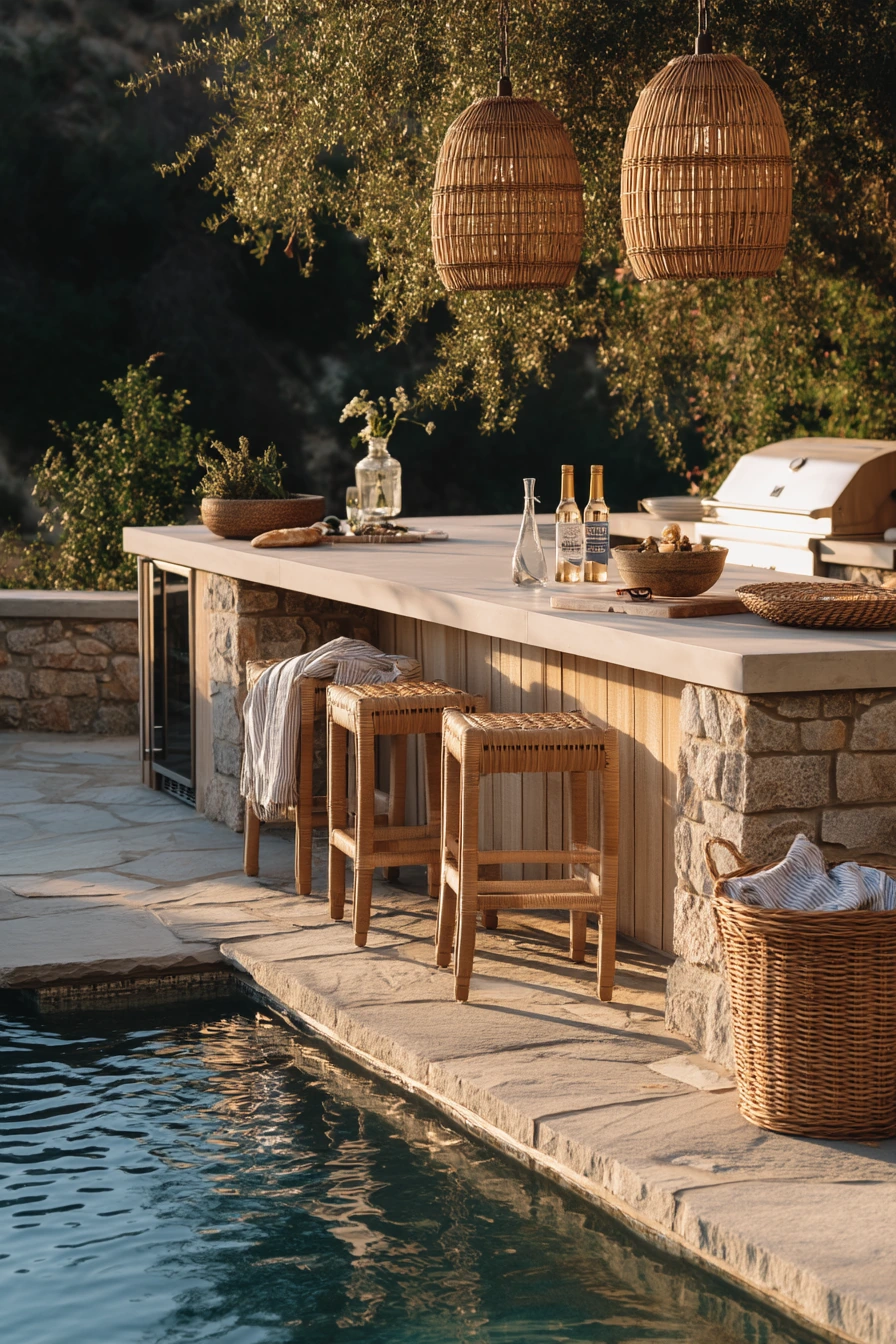 Weekend Entertainer’s Poolside Kitchen