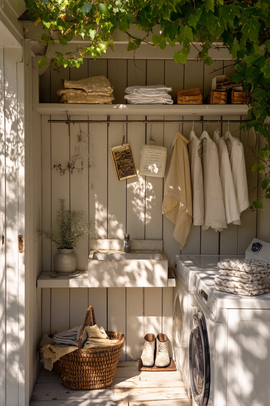 Garden Shed Laundry Retreat
