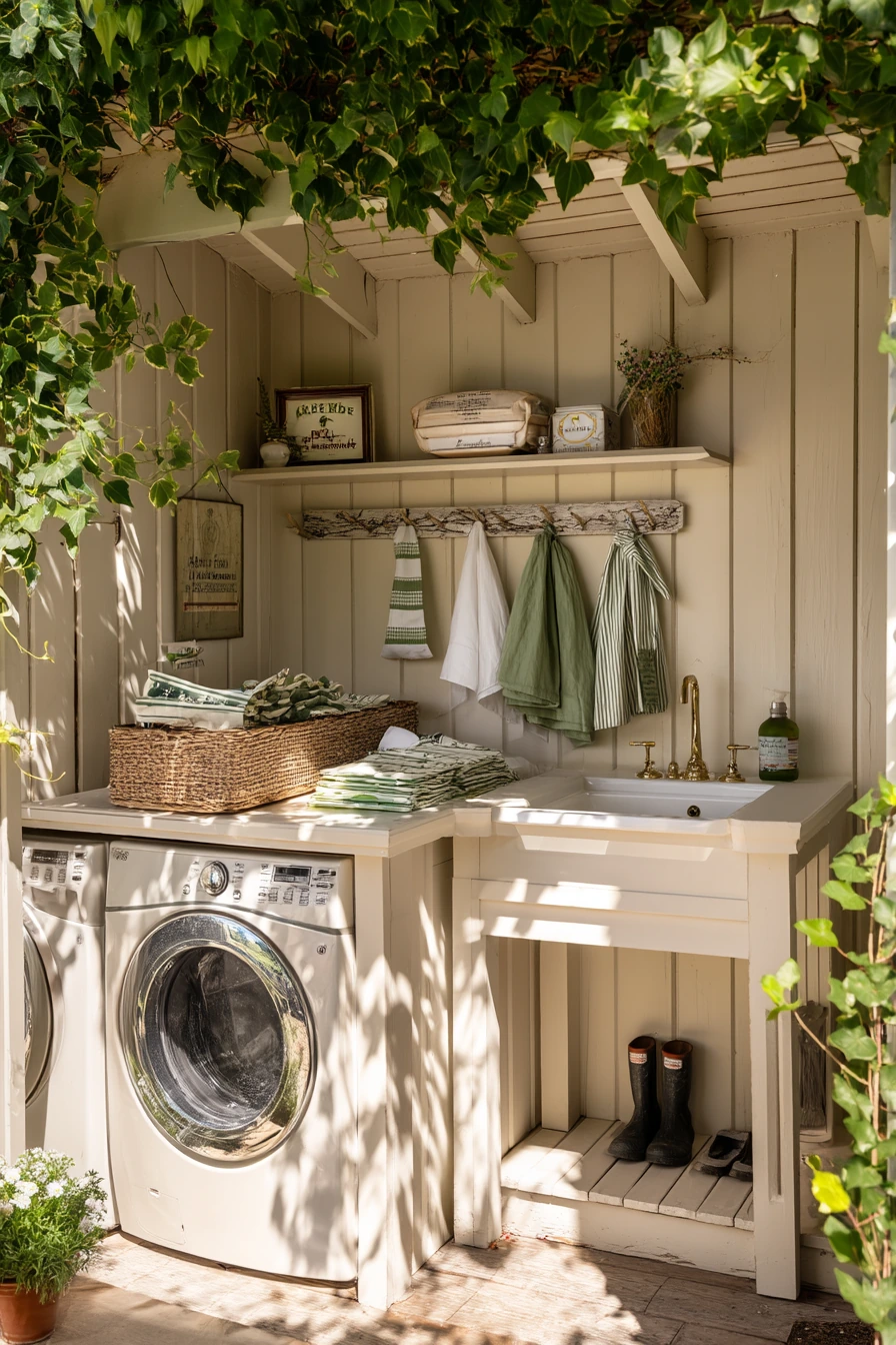Garden Shed Laundry Retreat
