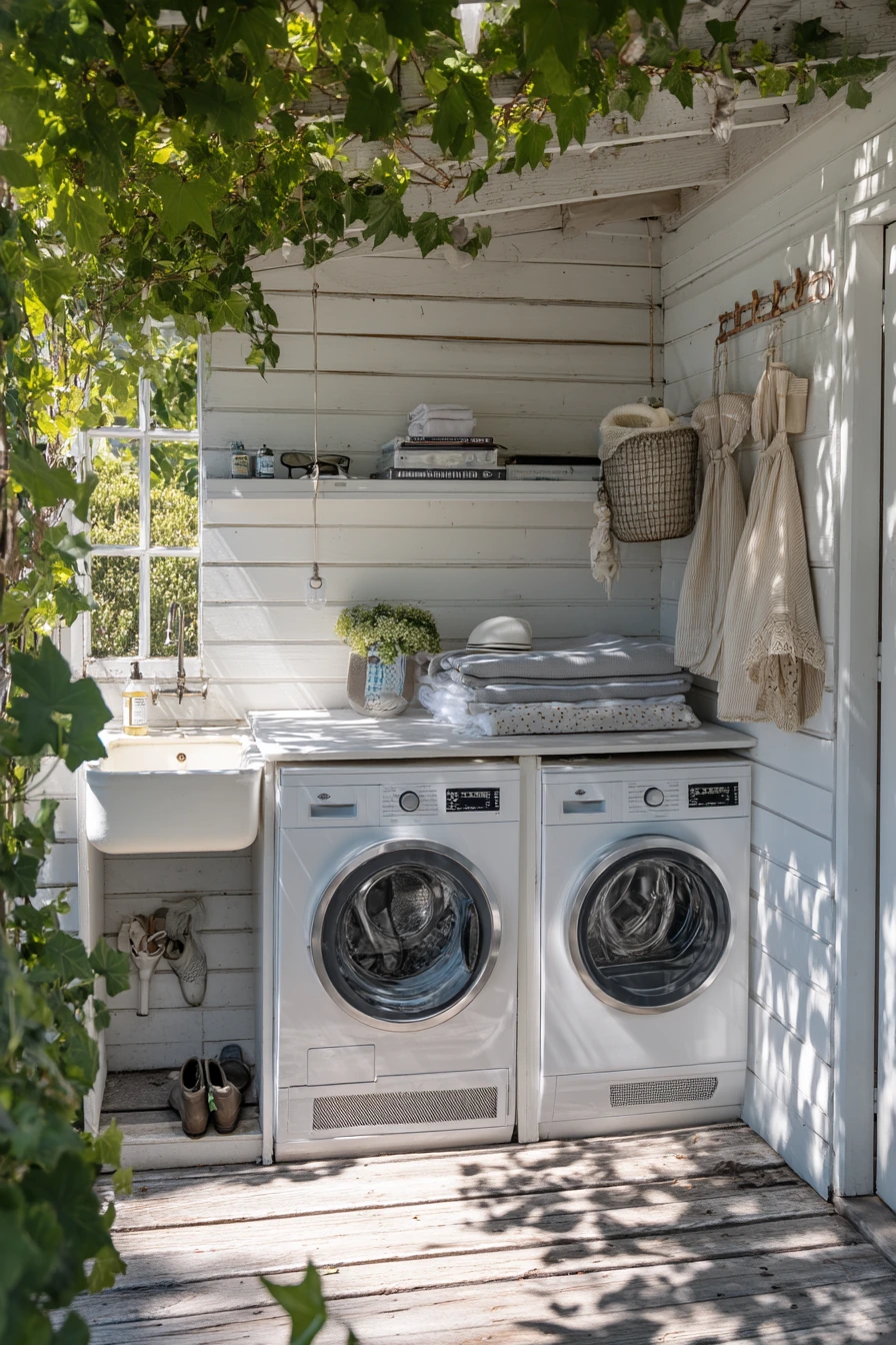 Garden Shed Laundry Retreat