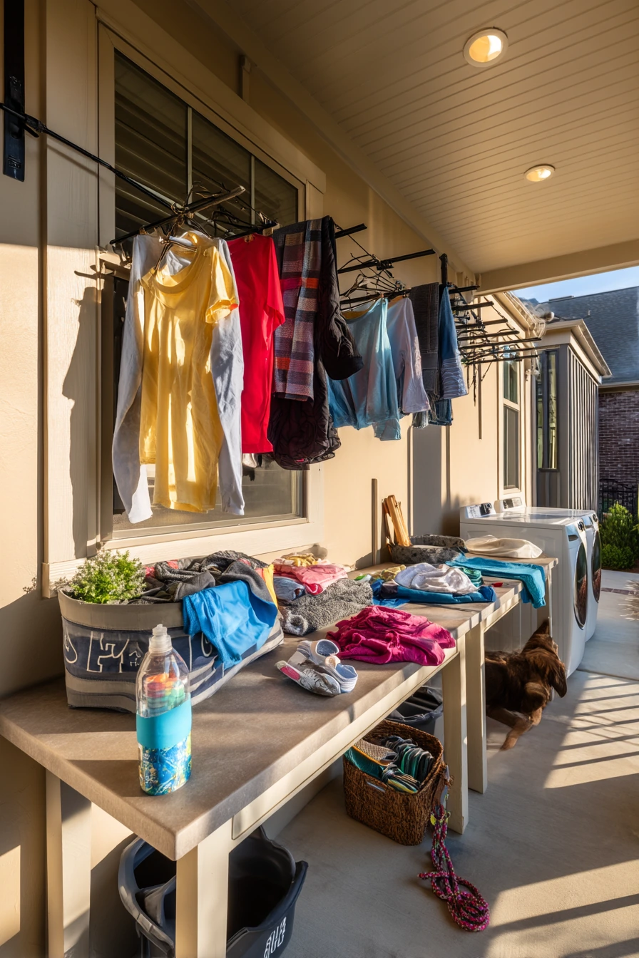 Covered Breezeway Sorting Station