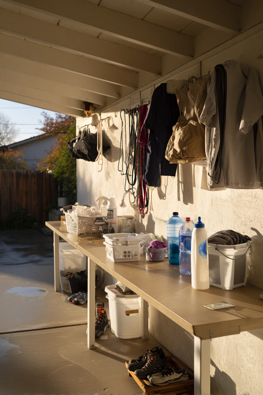 Covered Breezeway Sorting Station