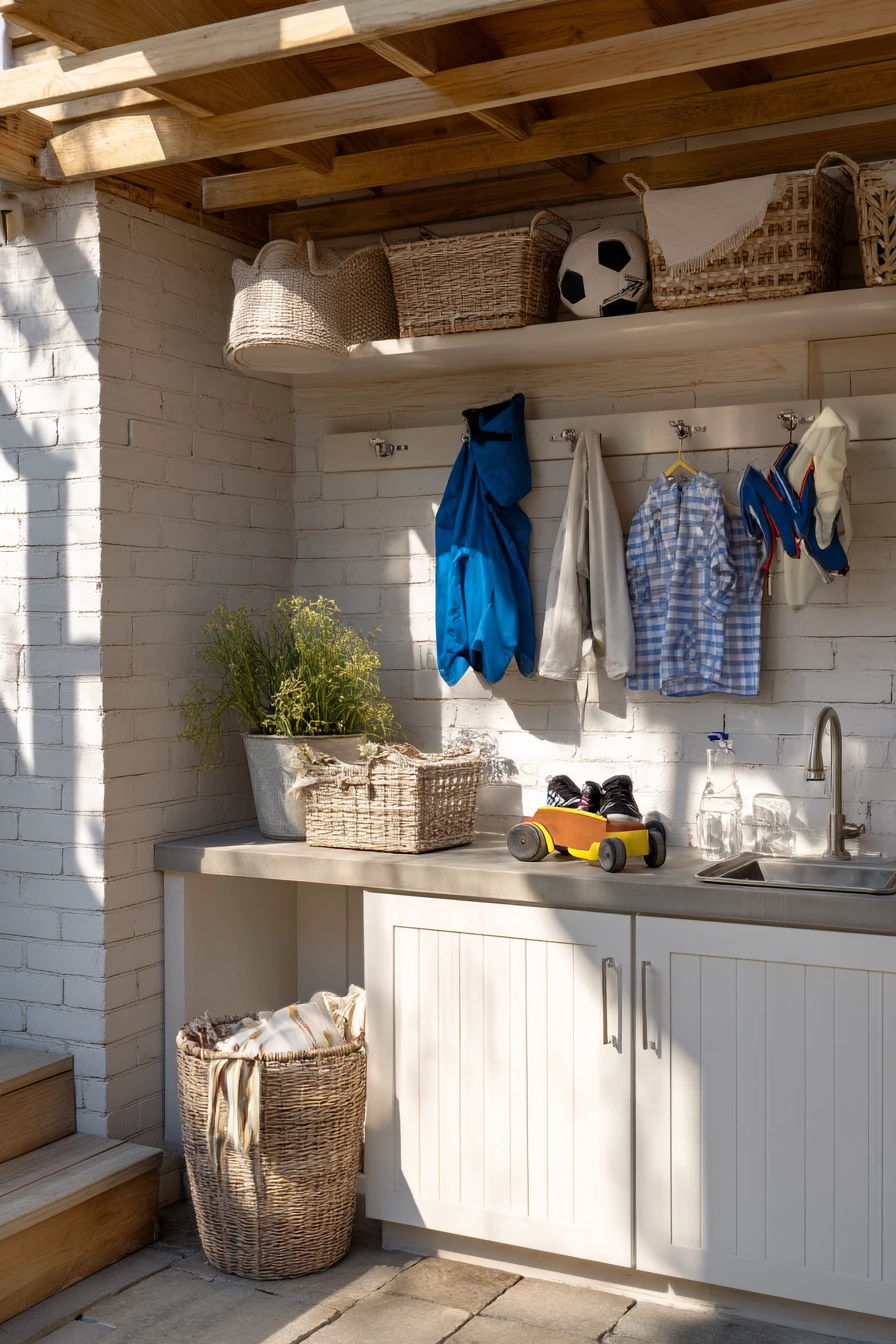 Family Backyard Wash House