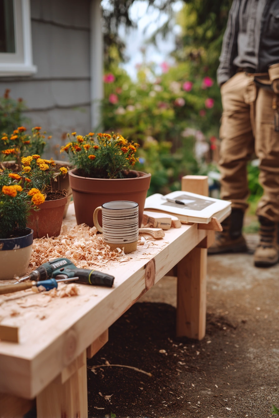 Rustic DIY Wishing Well Planter Moment