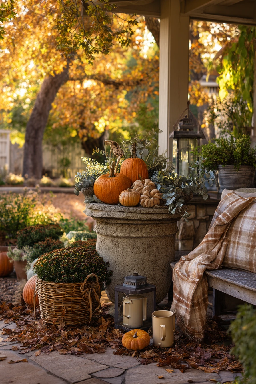 Seasonal Autumn Wishing Well Decor