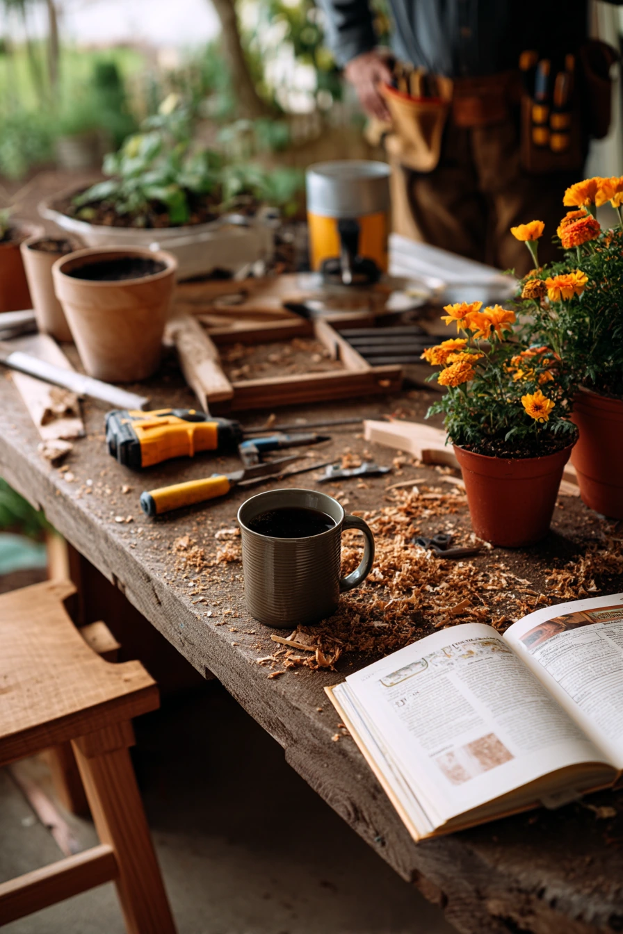 Rustic DIY Wishing Well Planter Moment