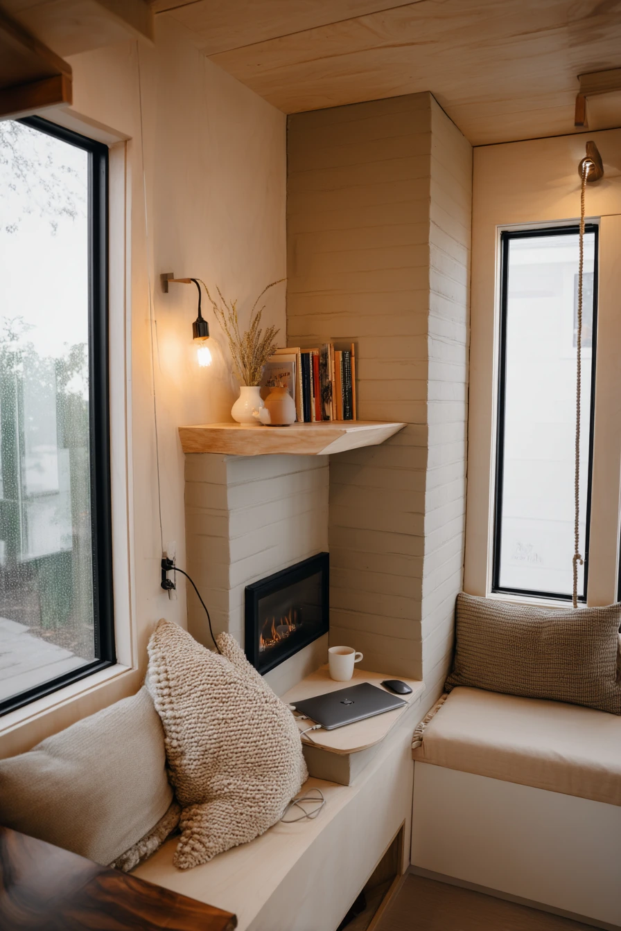 Tiny House Hearth Nook
