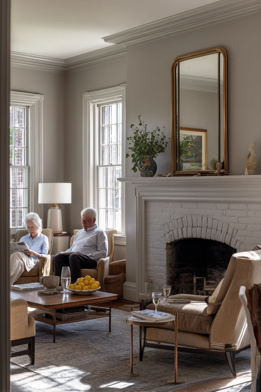 Traditional Home with a Soft Color Wash