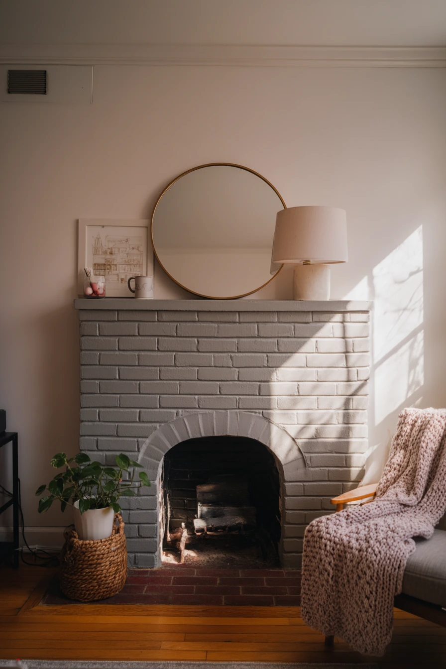 Small Apartment Fireplace Corner
