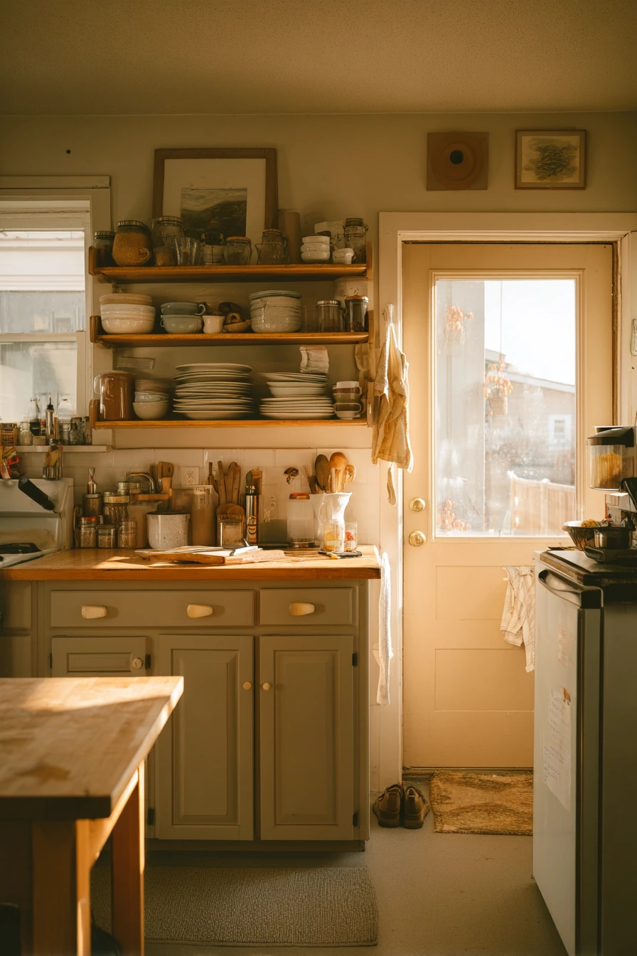 Before-and-After Feeling: Painted Cabinets, Still Home