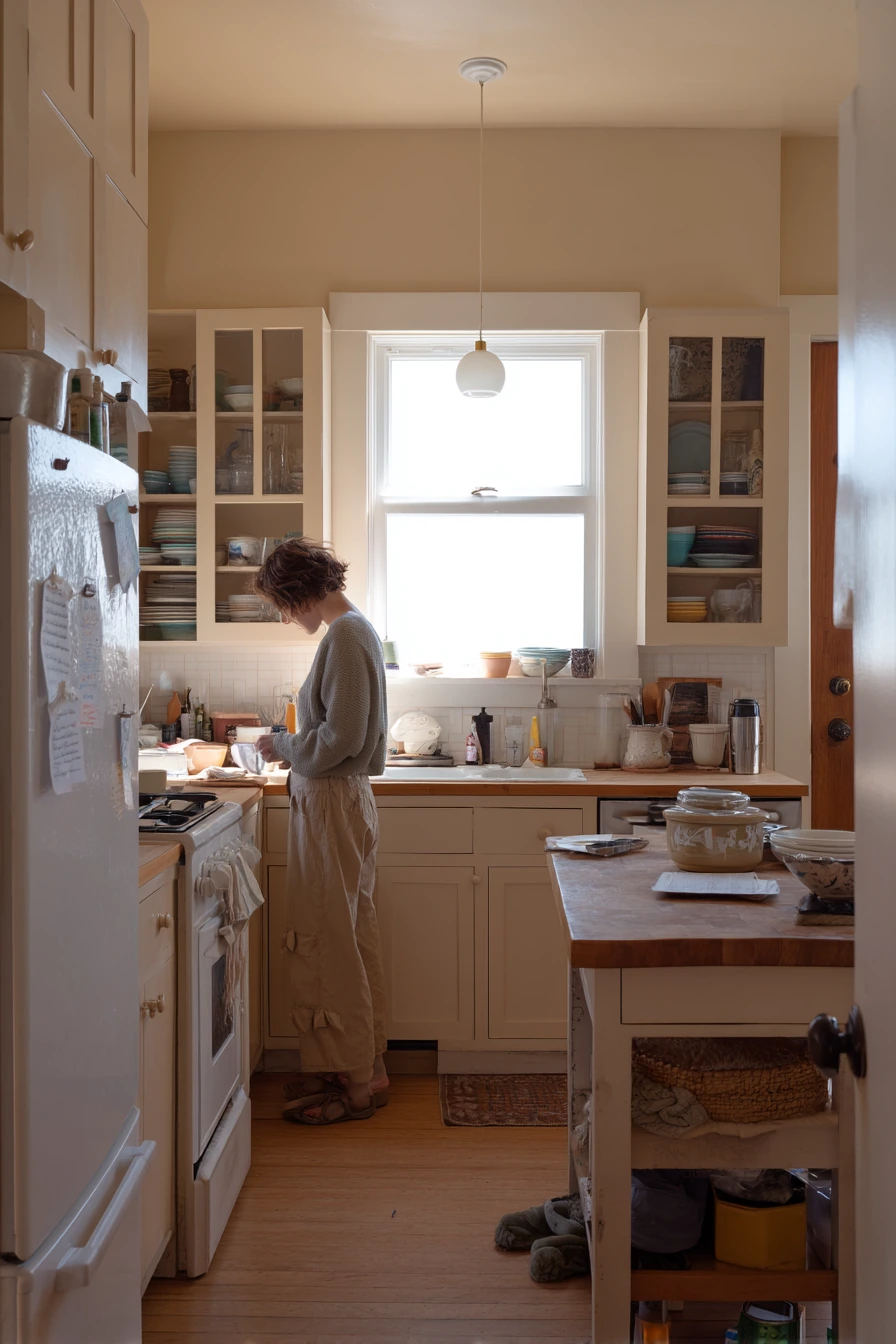 Before-and-After Feeling: Painted Cabinets, Still Home