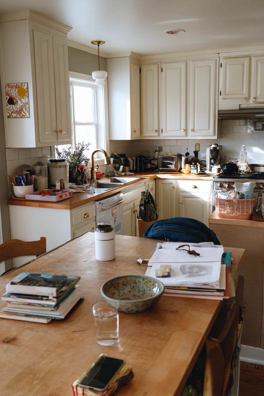 Fresh White Cabinets, Real Family Morning