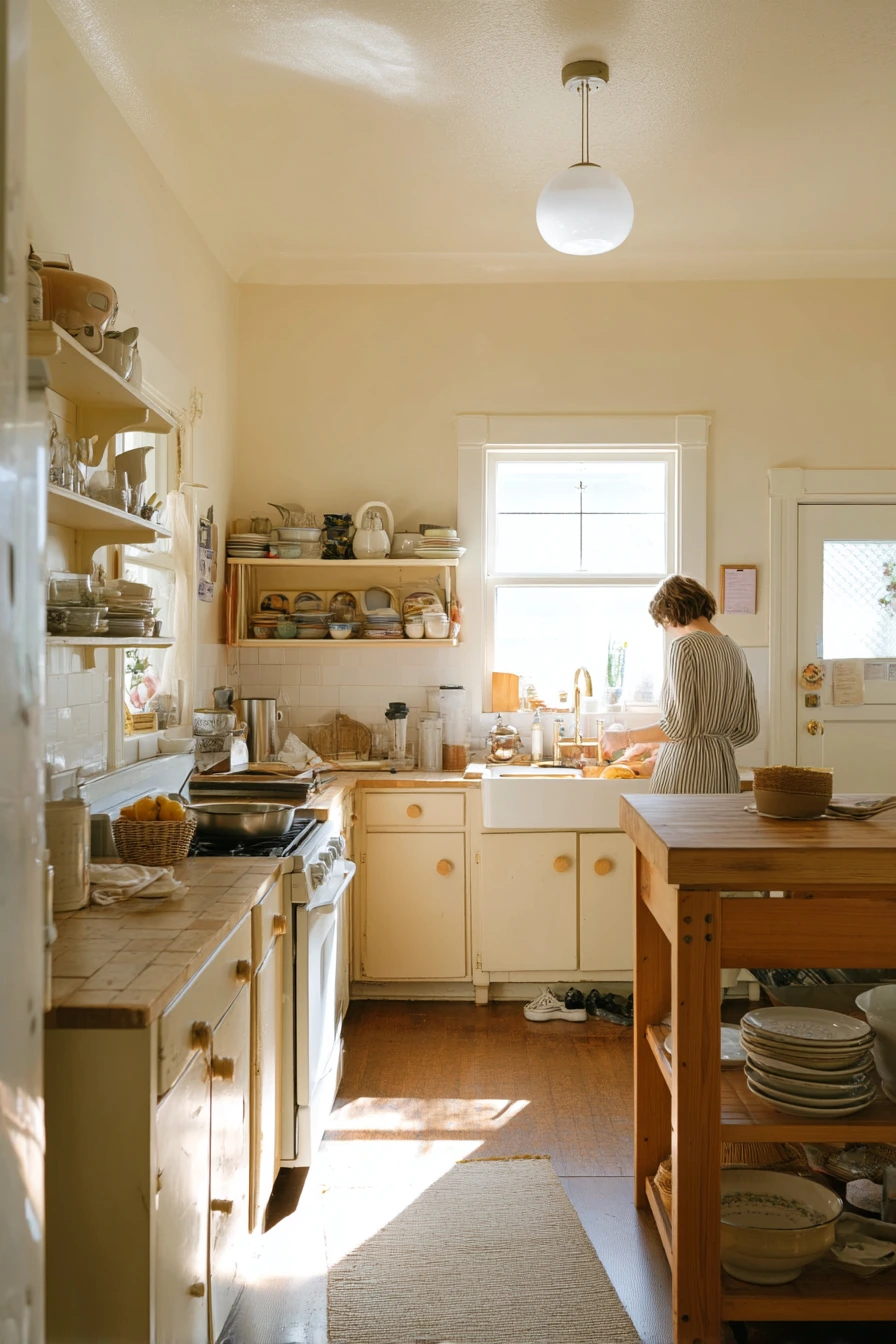 Before-and-After Feeling: Painted Cabinets, Still Home