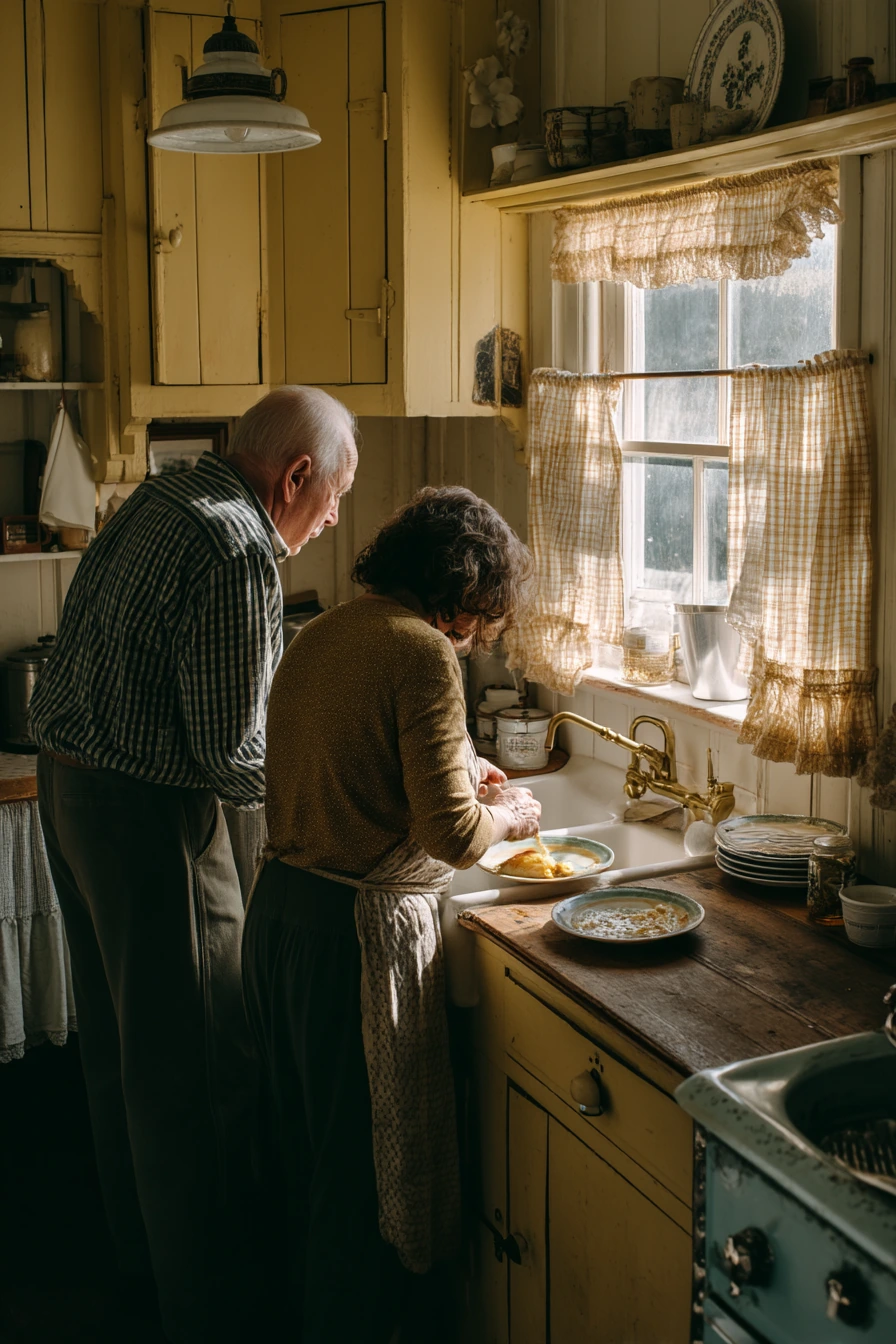 Country Kitchen Breakfast Moment