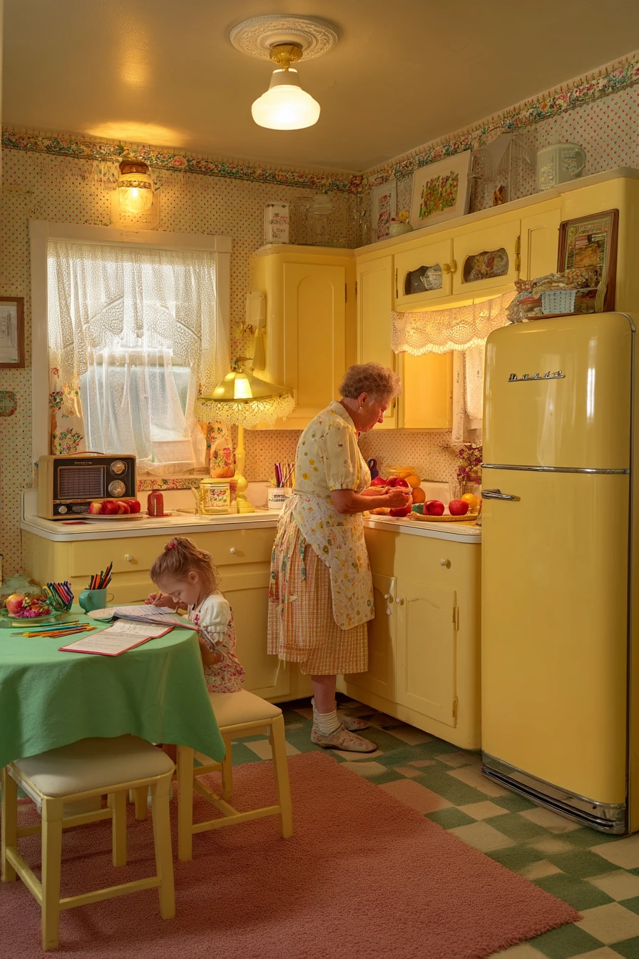 Vintage-Inspired Kitchen with Collected Charm