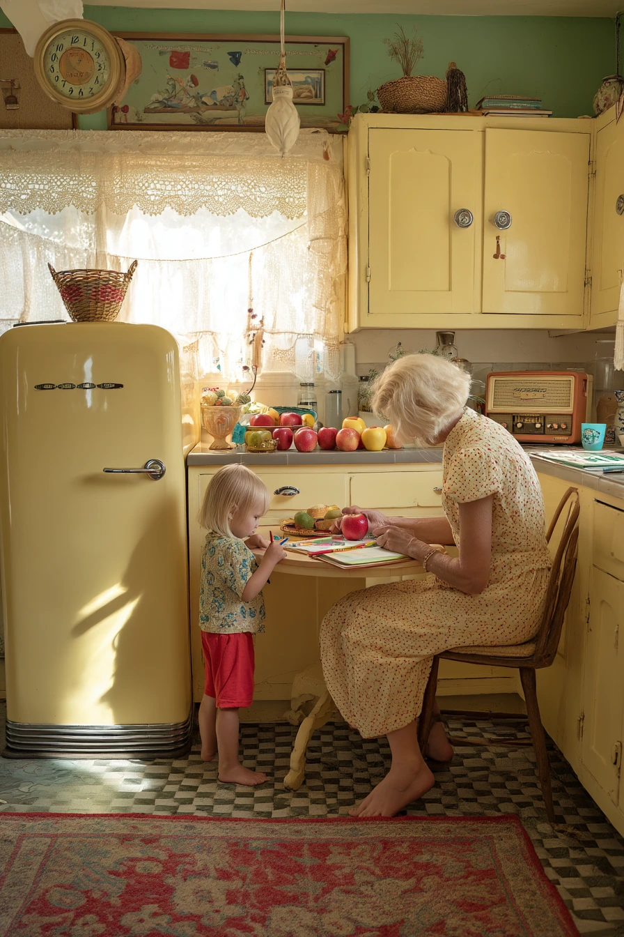 Vintage-Inspired Kitchen with Collected Charm
