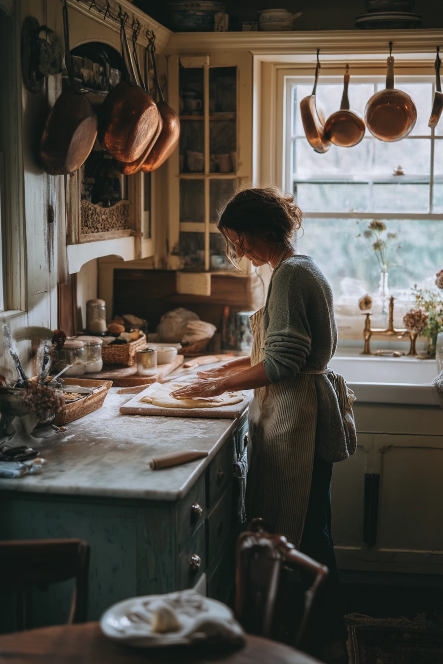 Pale Yellow Kitchen for Slow Sunday Baking