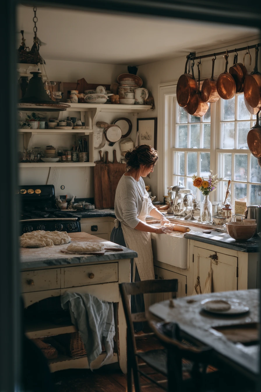 Pale Yellow Kitchen for Slow Sunday Baking