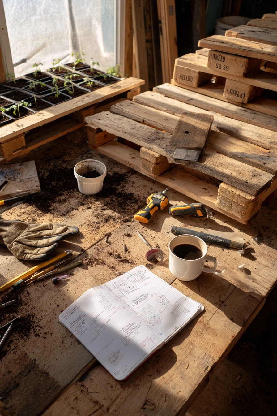 4. Weekend DIY Pallet Build Moment