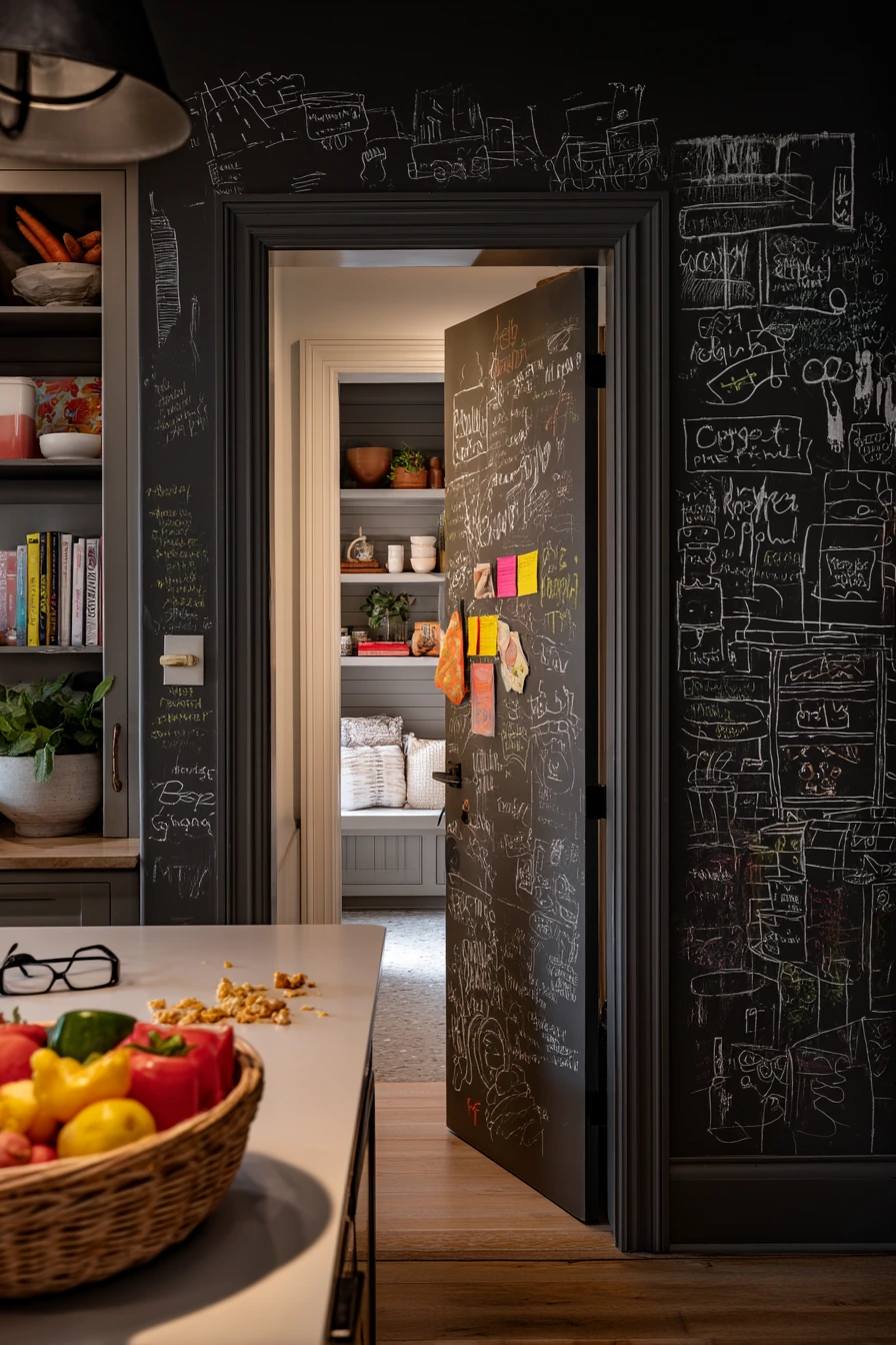 DIY Chalkboard Pantry Door for a Busy Household