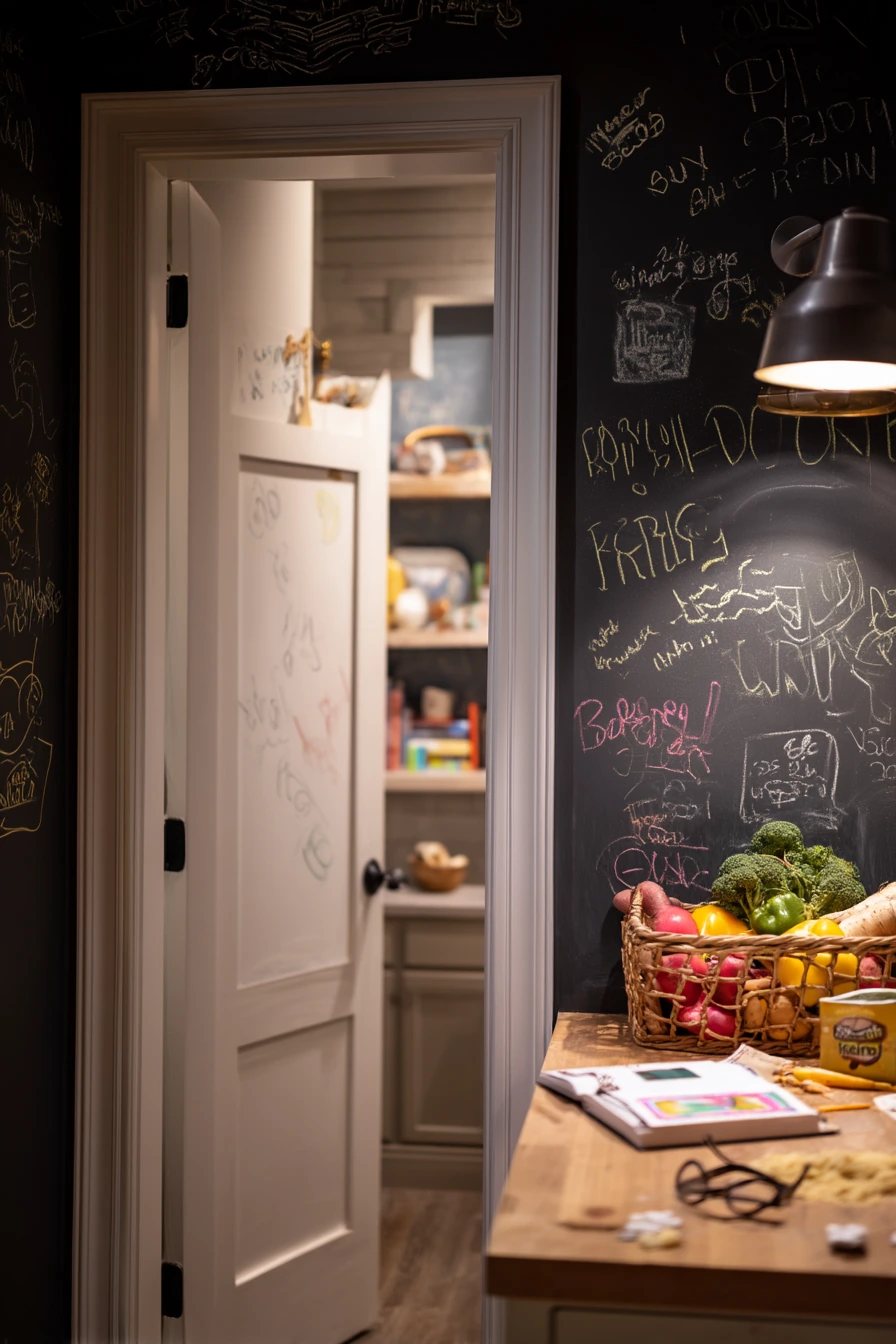 DIY Chalkboard Pantry Door for a Busy Household