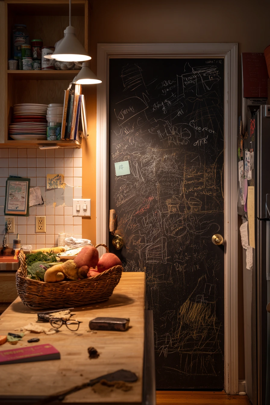 DIY Chalkboard Pantry Door for a Busy Household