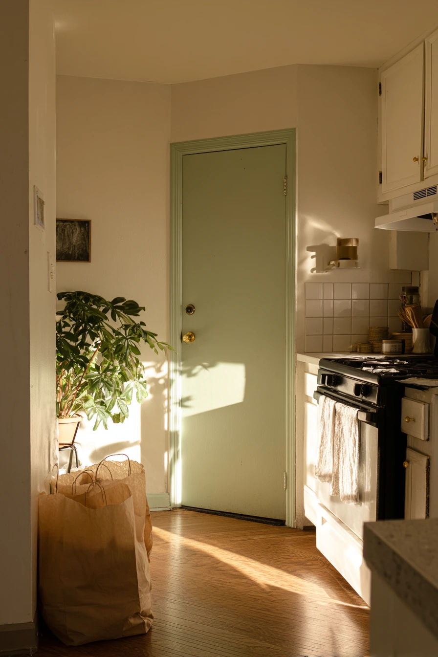 Renter-Friendly Pantry Door with Removable Trim