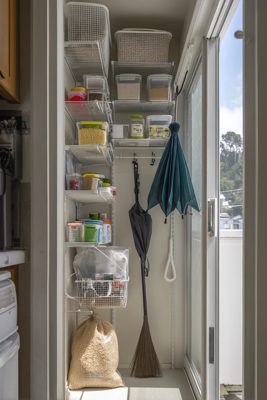 Tiny Pantry with Vertical Storage