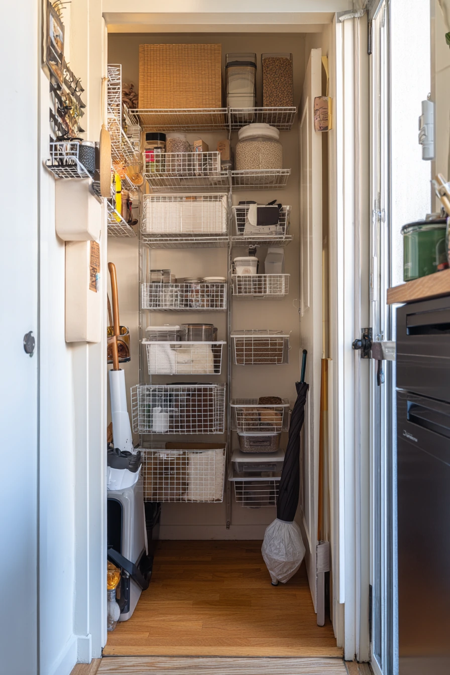 Tiny Pantry with Vertical Storage